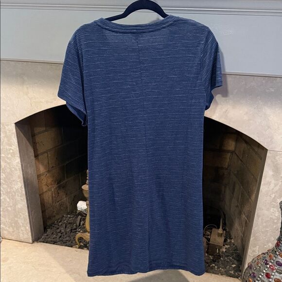 Talbots Blue Short Sleeve Tee Dress with Front Knot size XLp - Picture 5 of 5